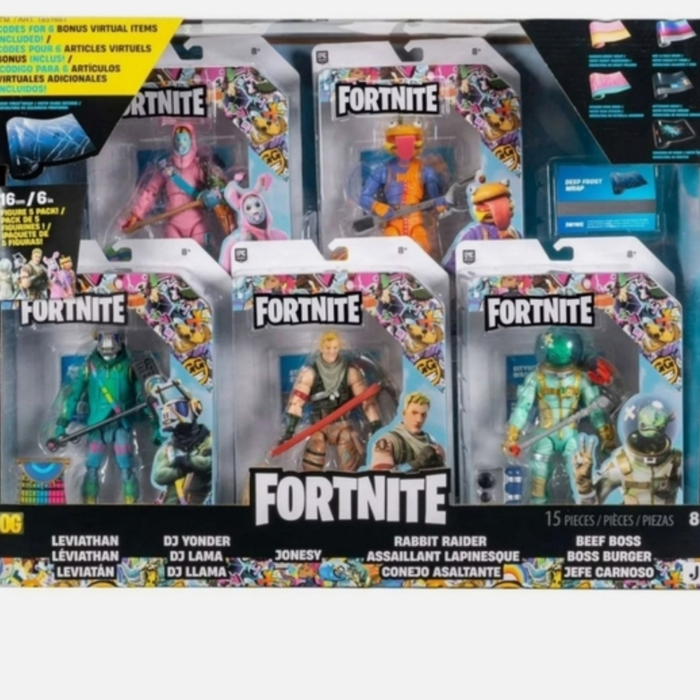 Fortnite Legendary Series 5-Pack Figure Set + Codes for 6 Virtual Items - Picture 2 of 8
